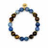 Pulsera Boreal Azul y Ojo de Tigre