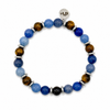 Pulsera Boreal Azul y Ojo de Tigre