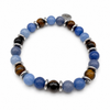 Pulsera Boreal Azul y Ojo de Tigre