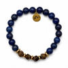 Pulsera Aura Azul de Lapislázuli y Ojo de Tigre
