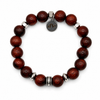 Pulsera Raíz de Madera y Acero