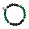 Pulsera Musgo de Lava y Malaquita Sintética