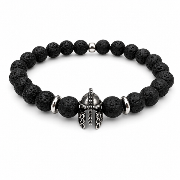 Pulsera Odyssea de Lava con Casco Oplita