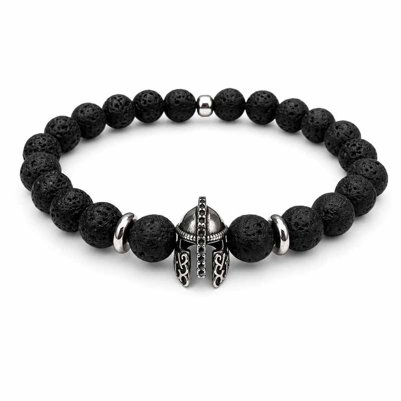 Pulsera Odyssea de Lava con Casco Oplita